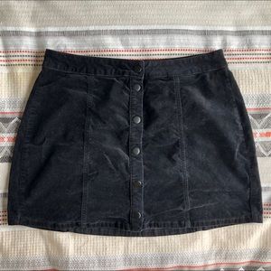 Black velvet Brandy Melville skirt